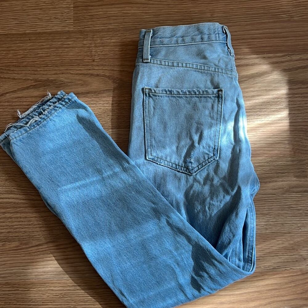 Agolde Riley High Rise Straight Crop Jeans - Picture 11 of 12